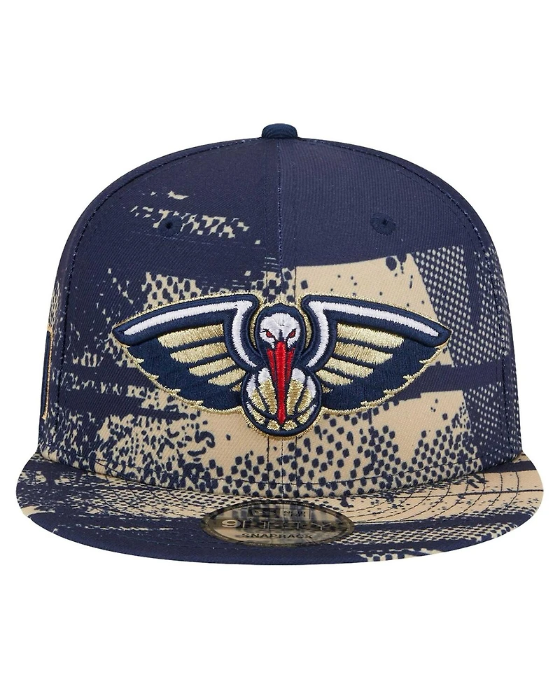 New Era Men's Navy New Orleans Pelicans Tip-Off 9FIFTY Snapback Hat