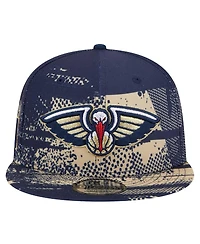 New Era Men's Navy New Orleans Pelicans Tip-Off 9FIFTY Snapback Hat