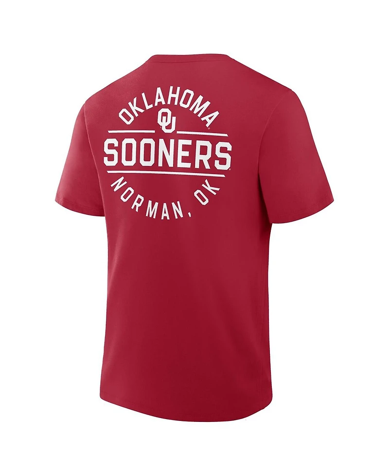 Fanatics Men's Crimson Oklahoma Sooners Fastbreak T-Shirt