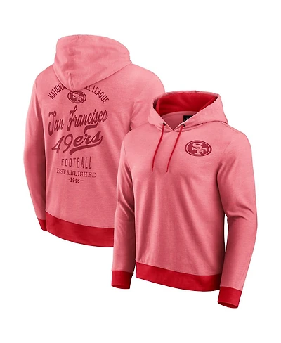 Darius Rucker Collection by Fanatics Men's Scarlet San Francisco 49ers Tonal Knit Pullover Hoodie