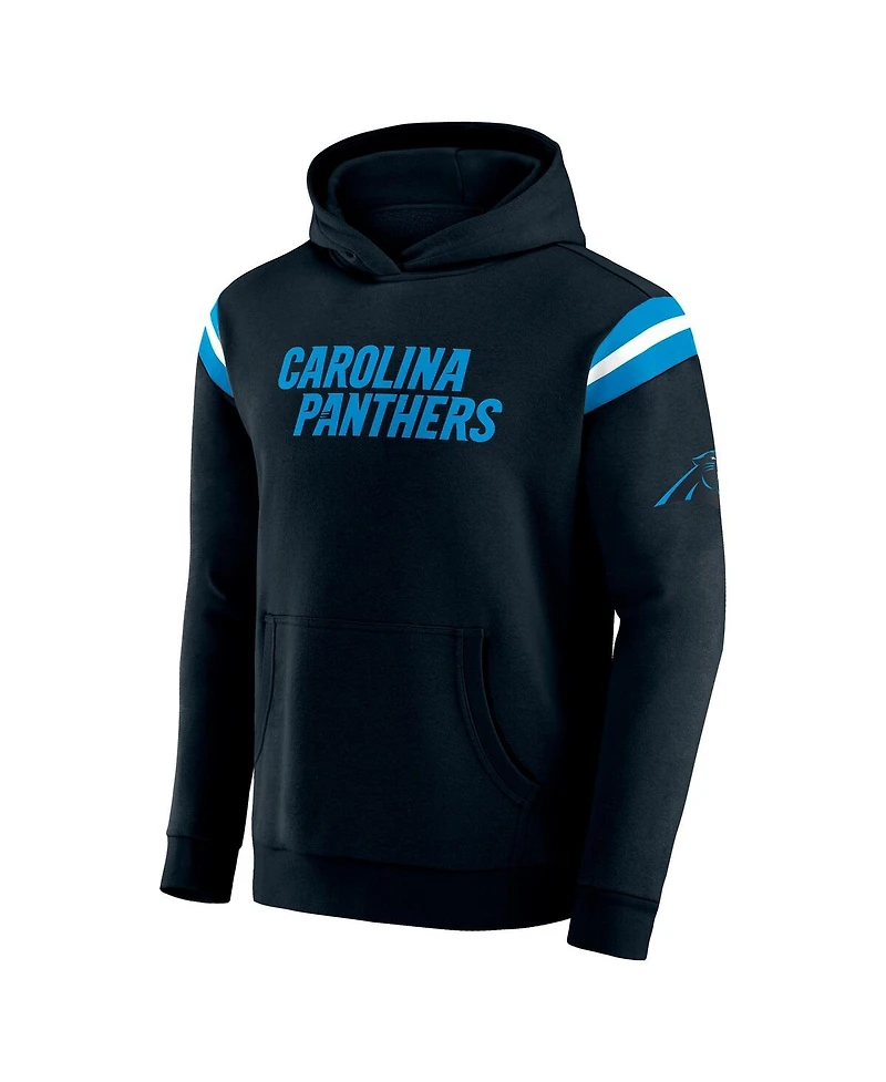 Darius Rucker Collection by Fanatics Men's Black Carolina Panthers Football Washed Pullover Hoodie