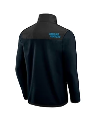 Darius Rucker Collection by Fanatics Men's Black Carolina Panthers Colorblock Polar Fleece Full-Zip Jacket