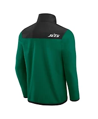 Darius Rucker Collection by Fanatics Men's Green New York Jets Colorblock Polar Fleece Full-Zip Jacket