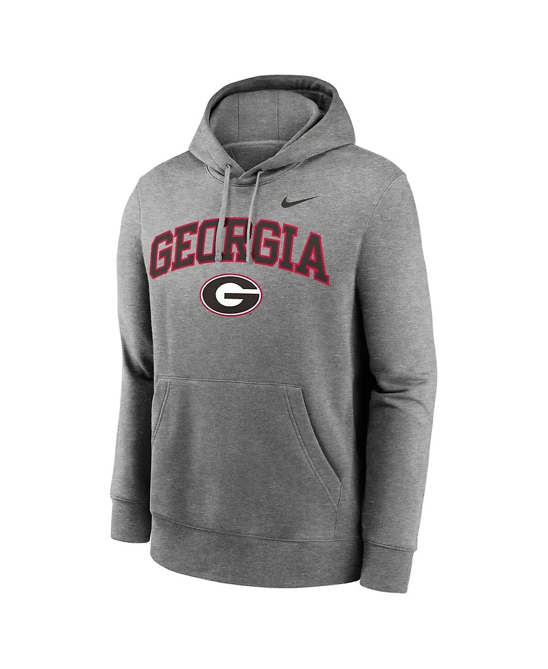 Nike Men's Georgia Bulldogs Club Fleece Arch Pullover Hoodie