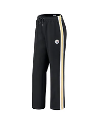 Wear by Erin Andrews Women's Black Pittsburgh Steelers color block Straight Leg Pants
