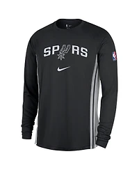 Nike Men's Black San Antonio Spurs 2025/26 Authentic Pre-Game Legend Dri-fit Long Sleeve Shooting Shirt