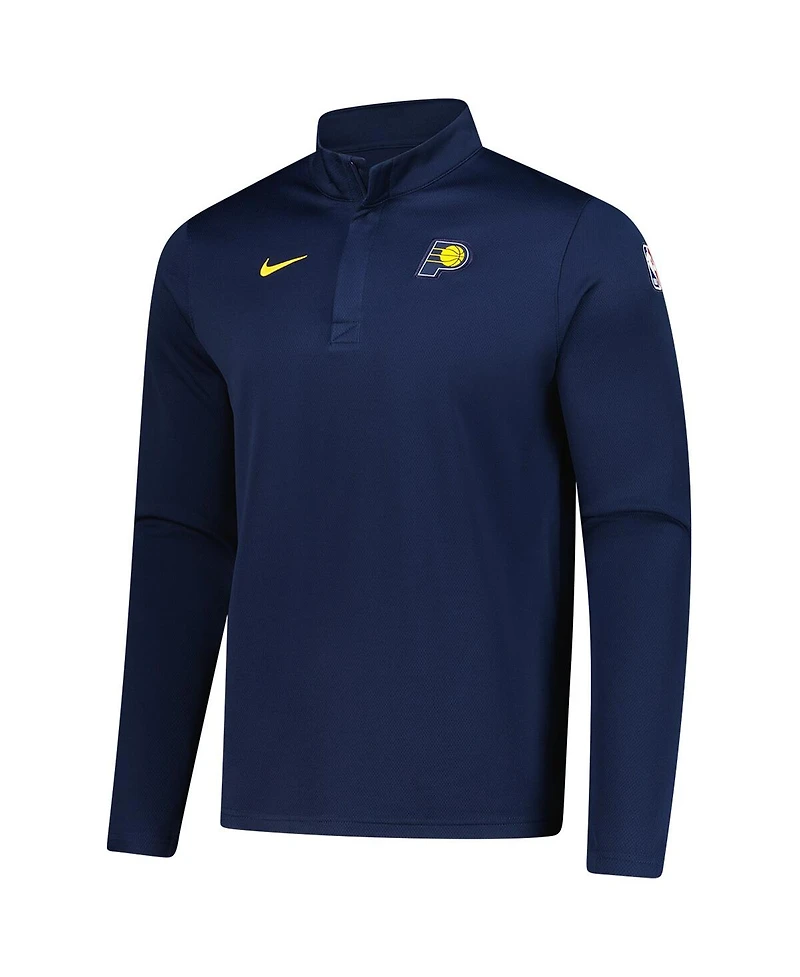 Nike Men's Navy Indiana Pacers 2025/26 Authentic Coaches Quarter-Zip Dri-Fit Sweatshirt