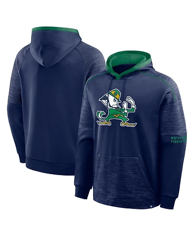 Fanatics Men's Navy Notre Dame Fighting Irish Quad Defender Pullover Hoodie
