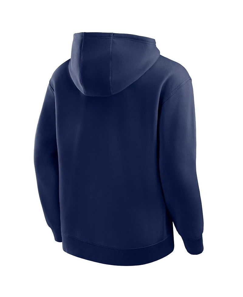 Fanatics Men's Navy Notre Dame Fighting Irish Hometown Premium Rise and Conquer Half-Zip Hoodie