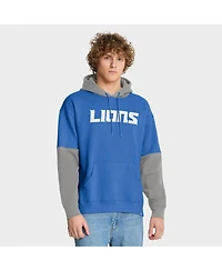 Fanatics Men's Blue Detroit Lions Helmet Pullover Hoodie