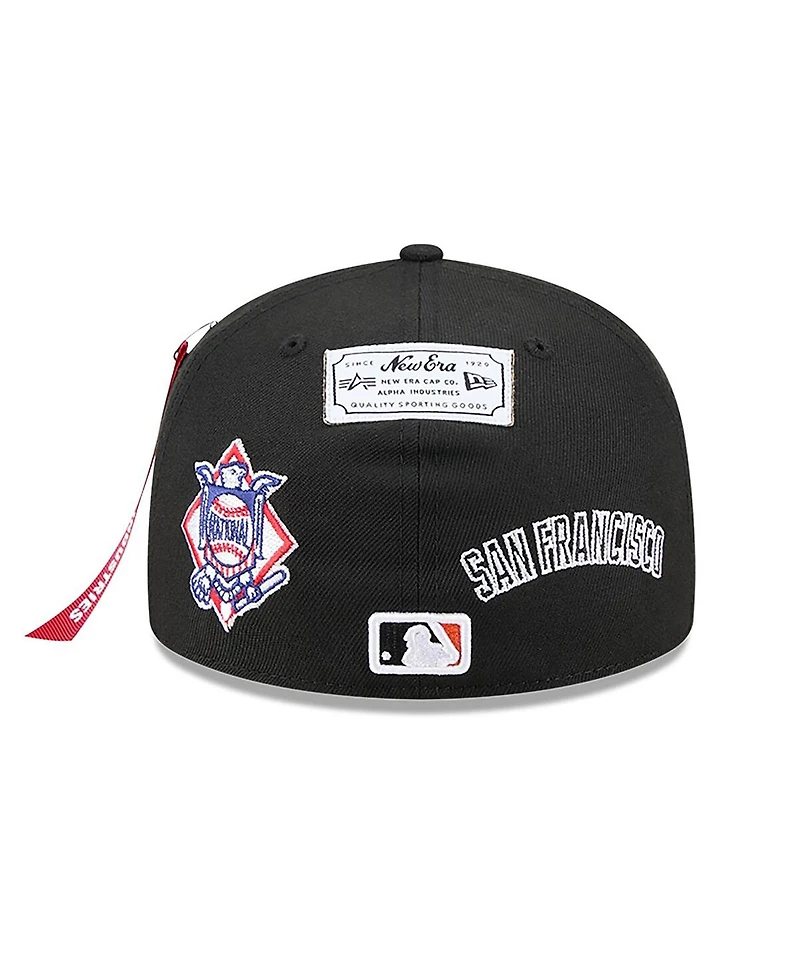 New Era x Alpha Industries Men's Black San Francisco Giants 59FIFTY Fitted Hat