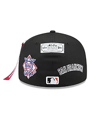 New Era x Alpha Industries Men's Black San Francisco Giants 59FIFTY Fitted Hat
