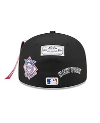 New Era x Alpha Industries Men's Black York Mets 59FIFTY Fitted Hat