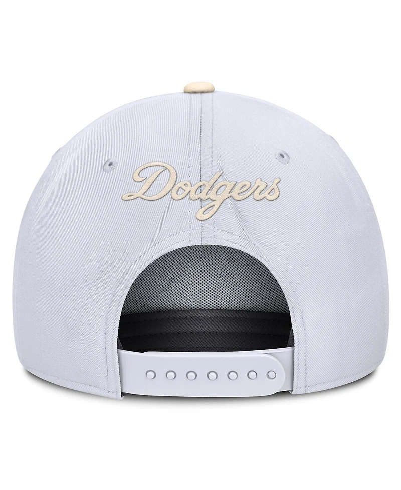 Nike Men's White/Cream Los Angeles Dodgers Pro Performance Snapback Hat