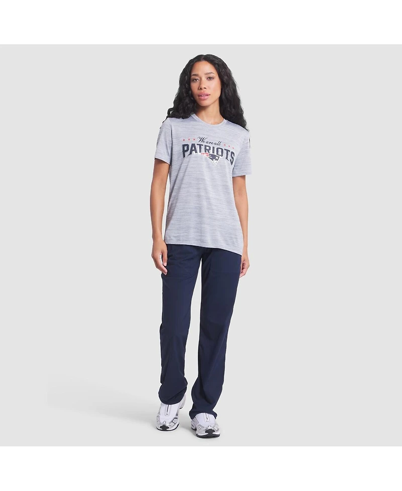 Nike Women's Silver New England Patriots 2025 Rivalries Collection Sideline Velocity Dri-fit T-Shirt