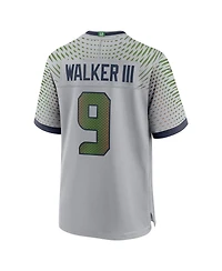 Nike Men's Kenneth Walker Iii Wolf Gray Seattle Seahawks 2025 Rivalries Collection Game Jersey