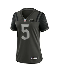 Nike Women's Garrett Wilson Gotham Green New York Jets 2025 Rivalries Collection Game Jersey