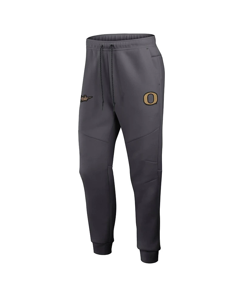 Nike Men's Anthracite Oregon Ducks Shoe Duck Tech Fleece Jogger Pants