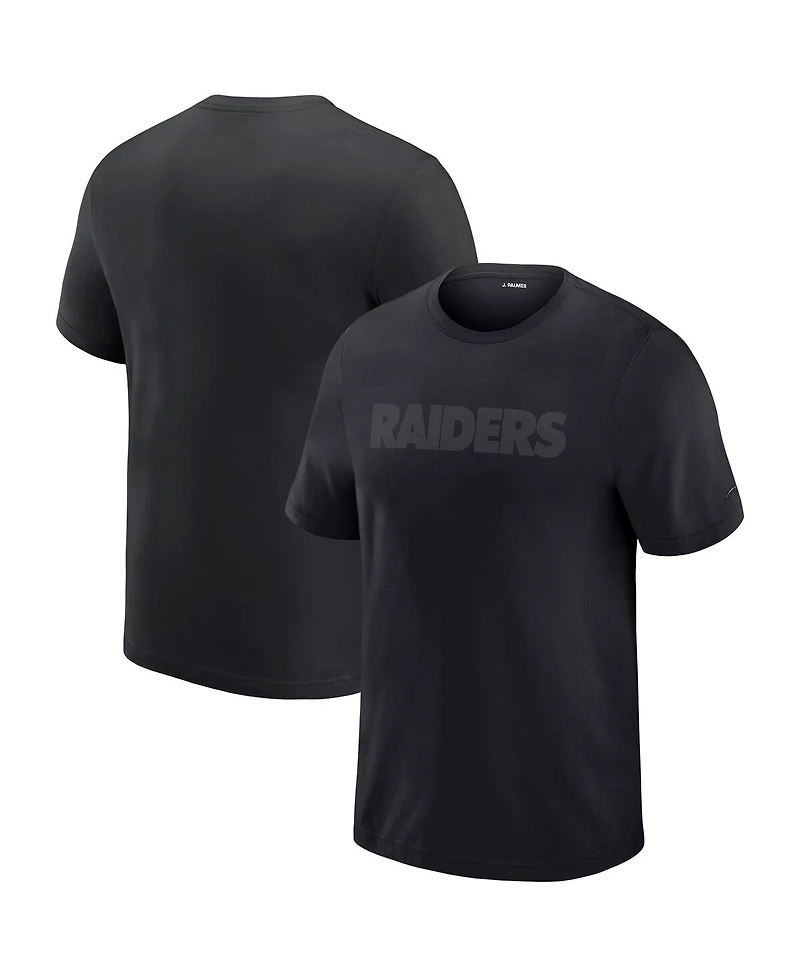 J. Palmer Men's Black Las Vegas Raiders Play Action Tri-Blend Performance T-Shirt