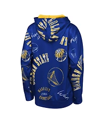 Outerstuff Big Boys and Girls Royal Golden State Warriors Moving Violation Hoodie