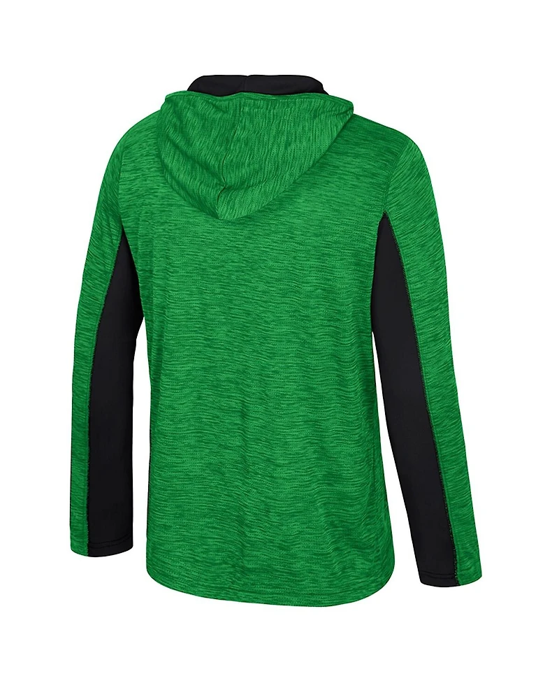 Colosseum Men's Green Oregon Ducks Always Sunny Quarter-Zip Hoodie