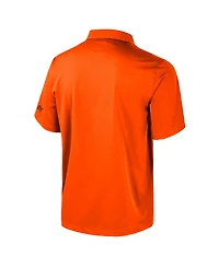Colosseum Men's Orange Oklahoma State Cowboys Strike Bowling Button-Up Shirt