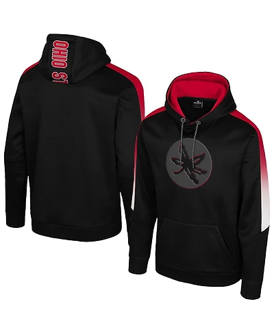 Colosseum Men's Black Ohio State Buckeyes the Gang Blackout Hoodie