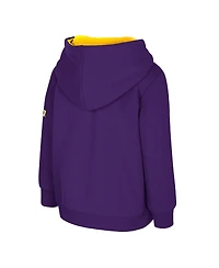Colosseum Toddler Purple Lsu Tigers Big Logo Volume Fleece Pullover Hoodie