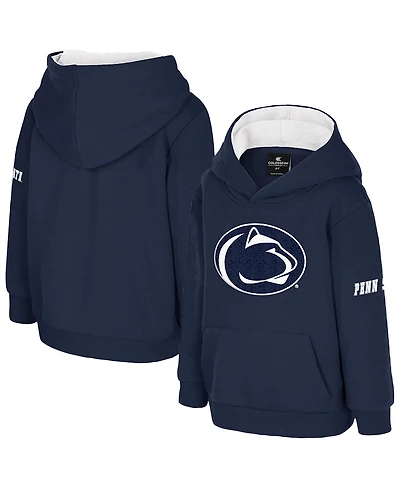 Colosseum Toddler Navy Penn State Nittany Lions Big Logo Volume Fleece Pullover Hoodie