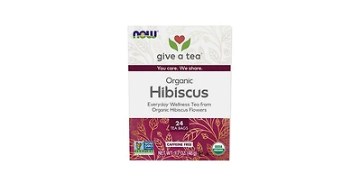 Now Foods Hip Hibiscus Tea, 24 bags