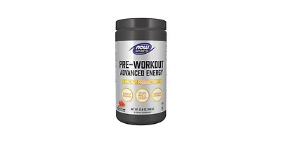 Now Foods Pre-Workout Advanced Energy Powder, 600 Grams