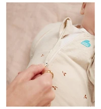 Love To Dream Baby Transition Bag Sleep Sack - Cotton Fleece 1.5 Tog Olive Large (19-24lbs)