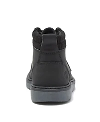 Lands' End Kids Moc Toe Flannel Lined Lace Up Boots