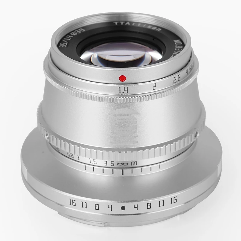 TTArtisan 35mm f/1.4 Lens for Fujifilm X, Silver