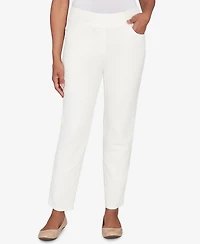 Alfred Dunner Vienna Allure Fit Flat Front Corduroy Short Length Pant