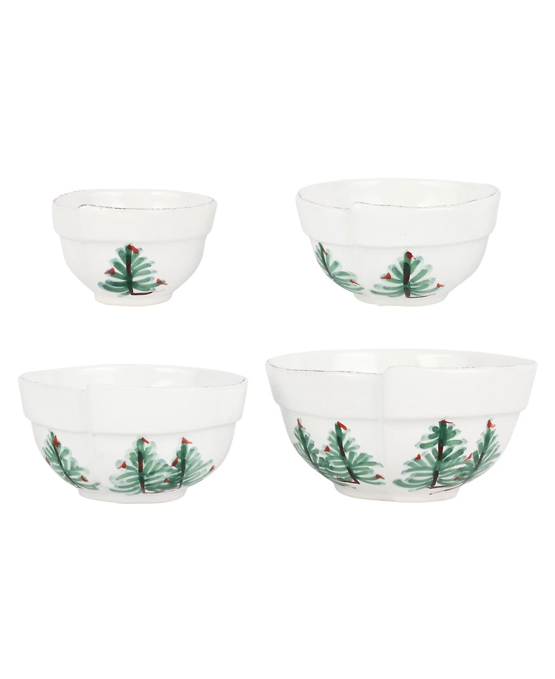 Vietri Lastra Holiday Assorted Prepping Bowls, Set of 4