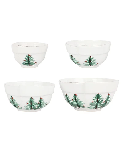 Vietri Lastra Holiday Assorted Prepping Bowls, Set of 4