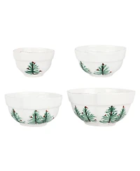 Vietri Lastra Holiday Assorted Prepping Bowls, Set of 4