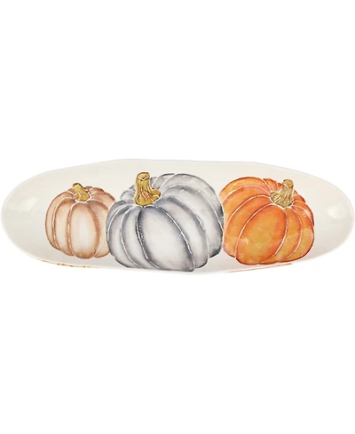 Vietri Pumpkins Narrow Oval Platter
