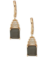 Anne Klein Cubic Zirconia Gold-Tone Dynamic Drop Earrings