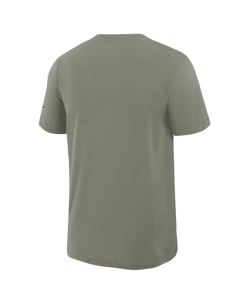 Nike Men's Dark Stucco New York Jets 2025 Rivalries Collection Slub Dri-fit T-Shirt