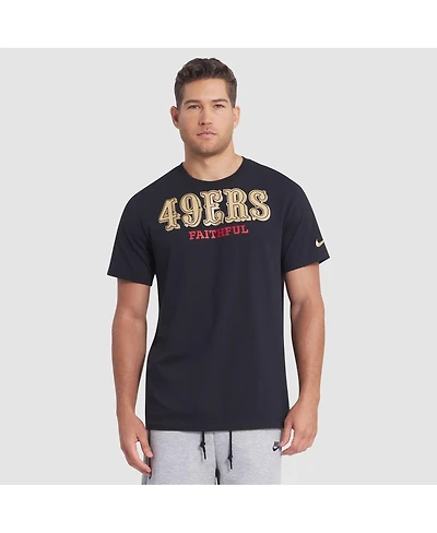Nike Men's Black San Francisco 49ers 2025 Rivalries Collection Essential T-Shirt