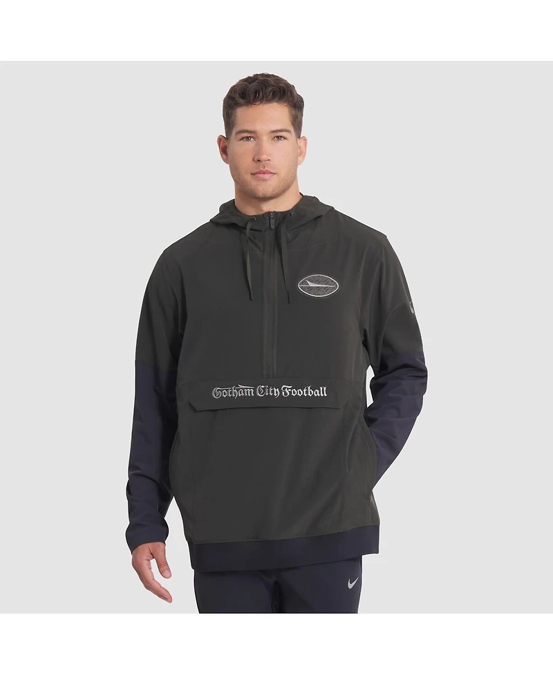 Nike Men's Gotham Green New York Jets 2025 Rivalries Collection Sideline Anorak Half-Zip Hoodie Jacket