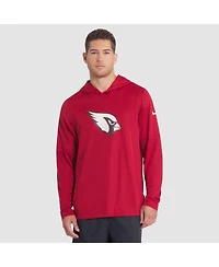Nike Men's Red Arizona Cardinals 2025 Rivalries Collection Sideline Dri-fit Long Sleeve Hoodie T-Shirt