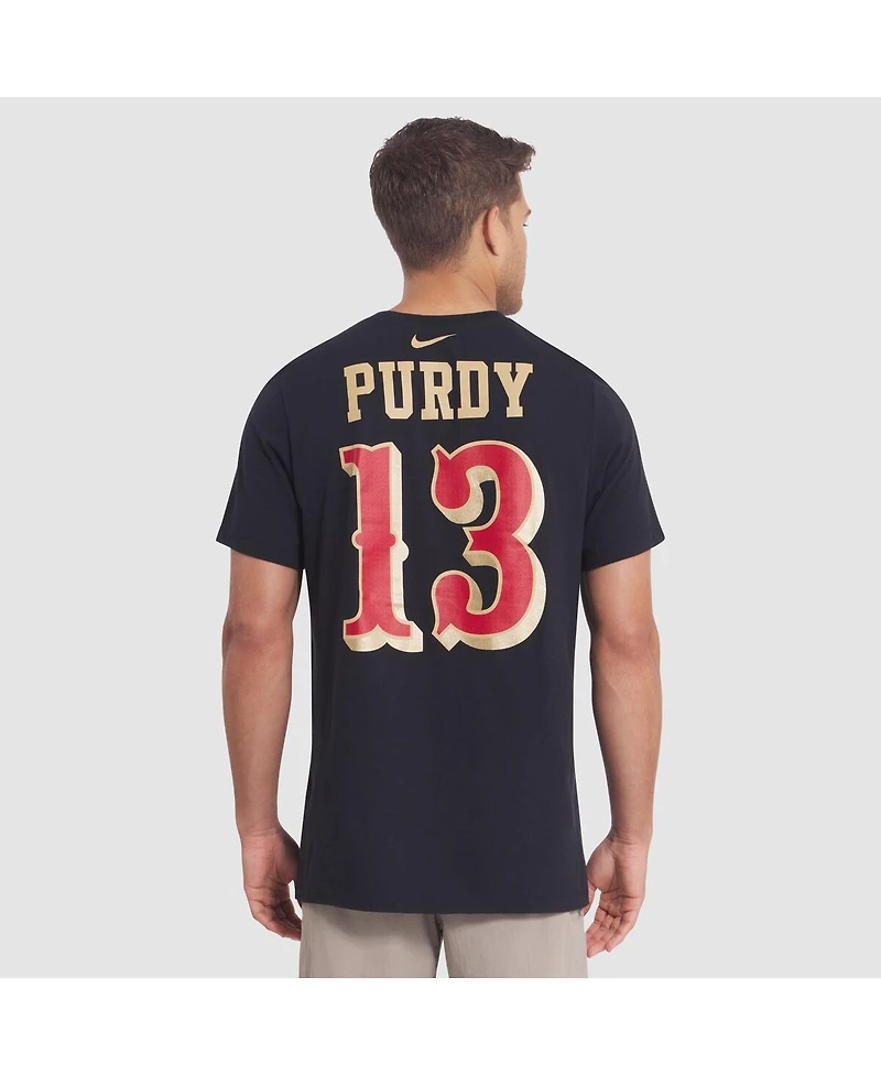 Nike Men's Brock Purdy Black San Francisco 49ers 2025 Rivalries Collection Player Name Number Jersey