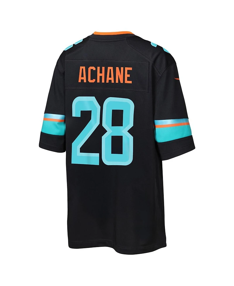 Nike Big Boys and Girls De'Von Achane Pitch Blue Miami Dolphins 2025 Rivalries Collection Game Jersey