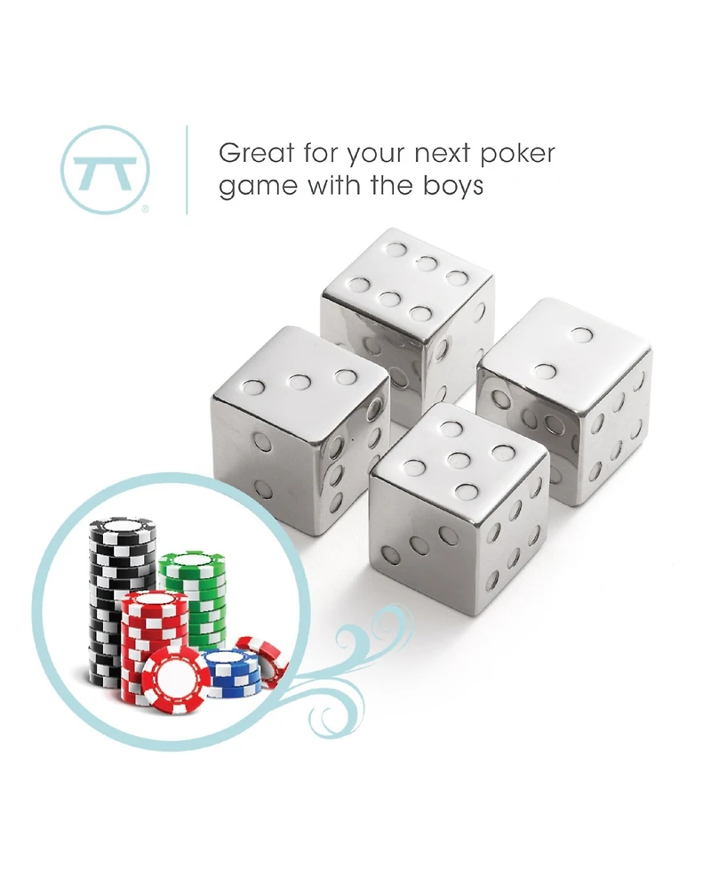 Outset Dice Whiskey Chillers, Set of 4