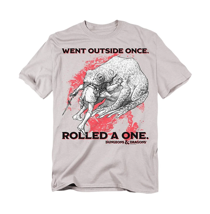Logovision Men's Dungeons And Dragons Rolled A One T-Shirt