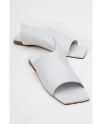 Forever & Always Shoes Orianna Leather Slide Sandal (Women)