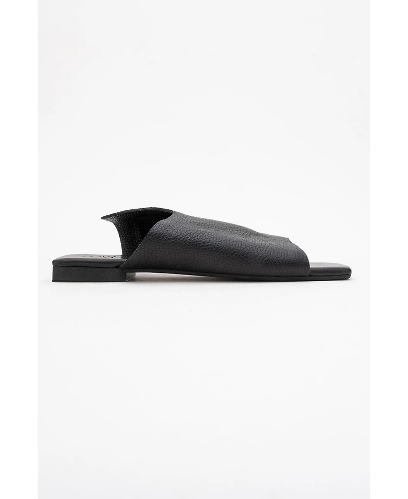 Forever & Always Shoes Orianna Leather Slide Sandal (Women)